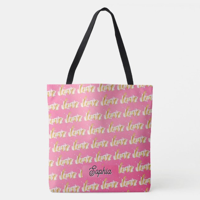 Bolso De Tela Amor (Anverso)