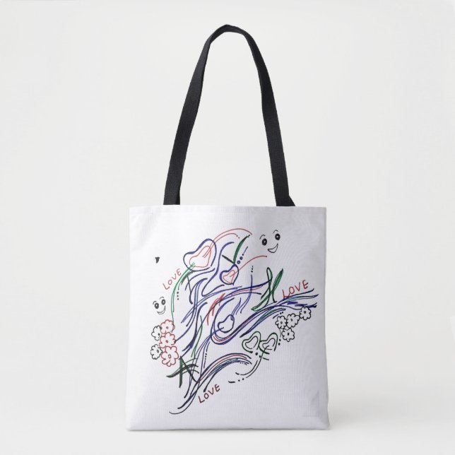 Bolso De Tela amor (Anverso)