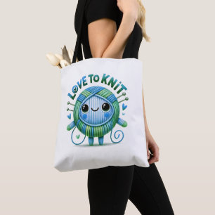 Bolso De Tela Amor a la cita amada del cielo azul bola verde yar