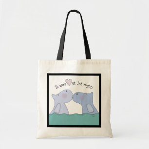 Bolso De Tela Amor a primera vista Hippos
