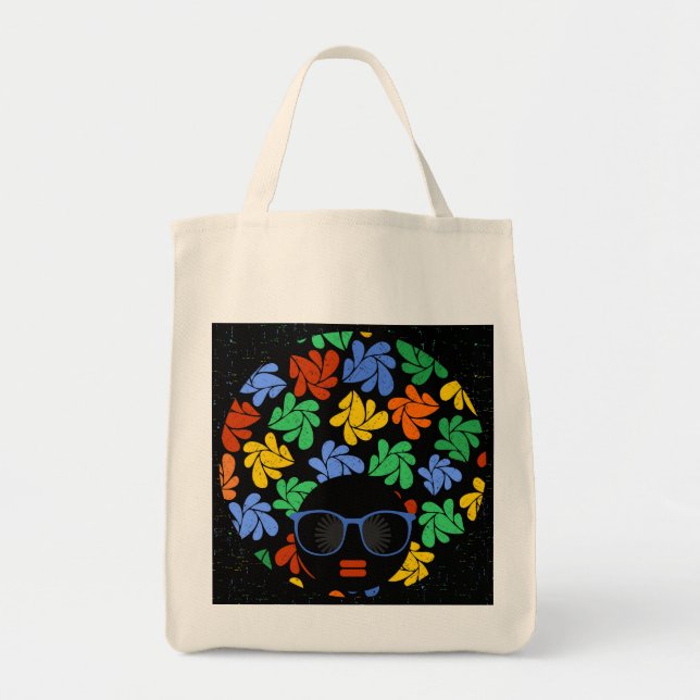 Bolso De Tela Amor Afro Colorido (Frente)