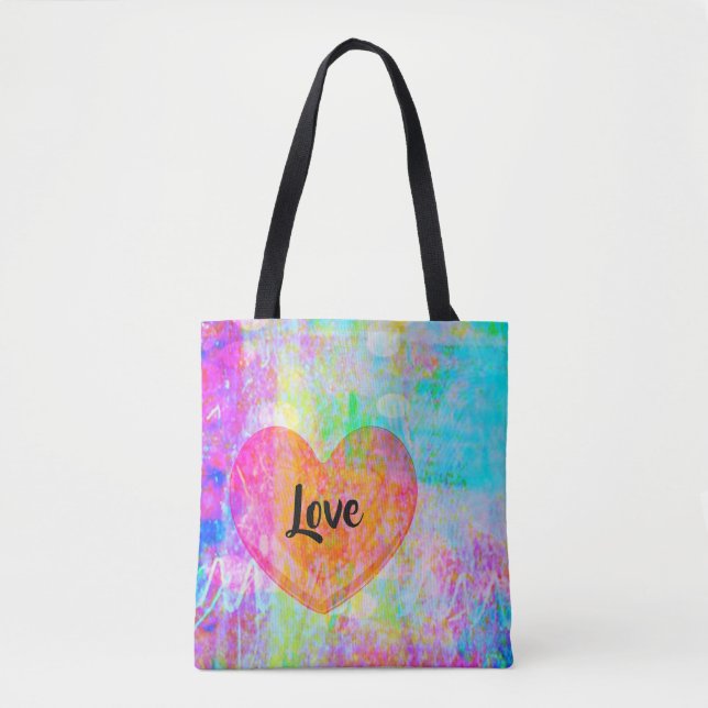 Bolso De Tela Amor al corazón del Boho (Anverso)