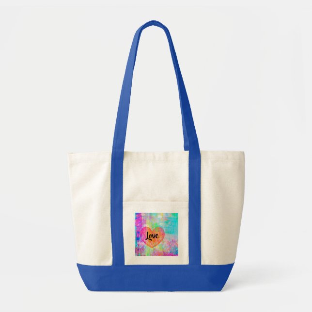 Bolso De Tela Amor al corazón del Boho (Frente)
