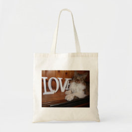 Bolso De Tela Amor al gato Maine Coon