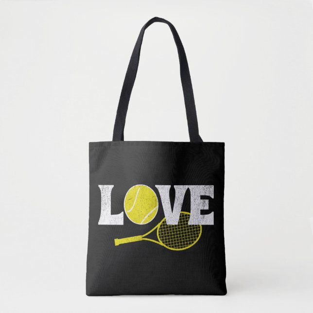 Bolso De Tela Amor al tenis (Anverso)