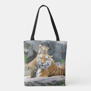 Bolso De Tela Amor Al Tigre Y Al Cubo