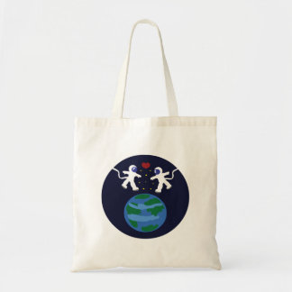 Bolso De Tela Amor astronauta