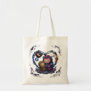 Bolso De Tela Amor Astronauta Maternidad Cósmica