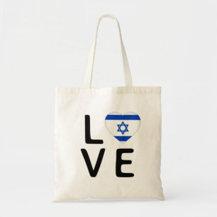 Bolso De Tela Amor - Bandera de Israel