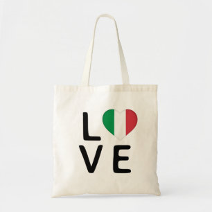 Bolso De Tela Amor - Bandera de Italia