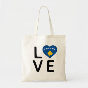 Bolso De Tela Amor - Bandera de Kosovo