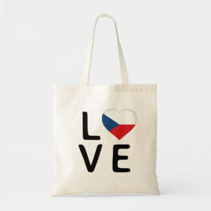 Bolso De Tela Amor - Bandera de la República Checa