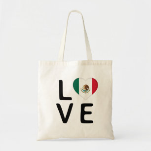 Bolso De Tela Amor - Bandera de México