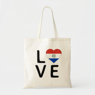 Bolso De Tela Amor - Bandera de Paraguay