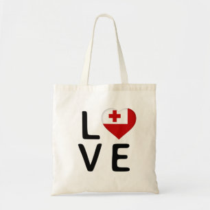 Bolso De Tela Amor - Bandera de Tonga