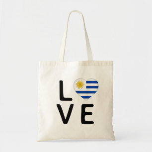 Bolso De Tela Amor - Bandera de Uruguay