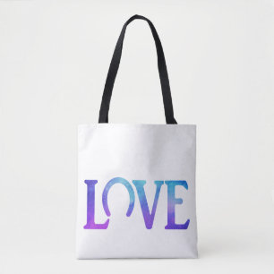 Bolso De Tela Amor Casco Morado