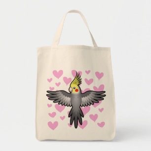 Bolso De Tela Amor Cockatil