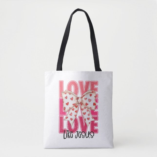 Bolso De Tela Amor como Jesús (Anverso)