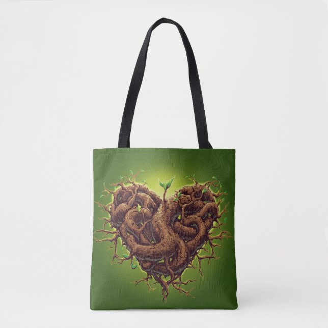Bolso De Tela Amor creciente (Anverso)