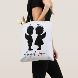Bolso De Tela Amor de Ángel – Diseño de Pareja de Ángeles Adorab