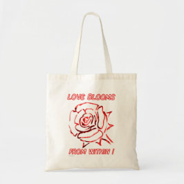 Bolso De Tela AMOR DE BLOQUES DE LA idea de regalo de San Valent