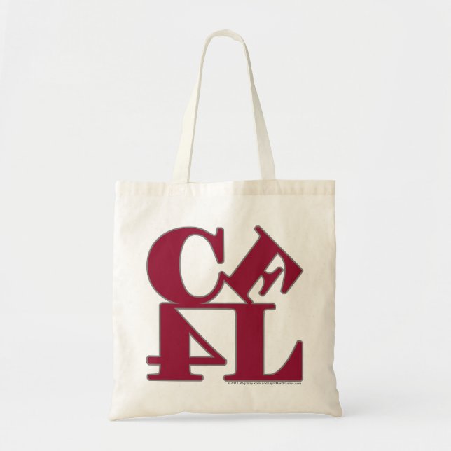 BOLSO DE TELA AMOR DE CF4L (Frente)