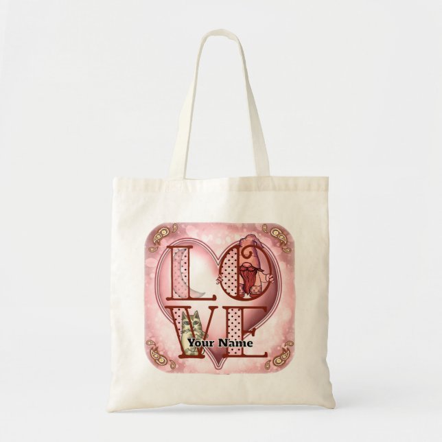 Bolso De Tela Amor de Gnome (Frente)