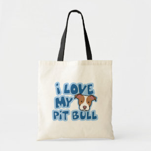 Bolso De Tela Amor de Kawaii I mi pitbull