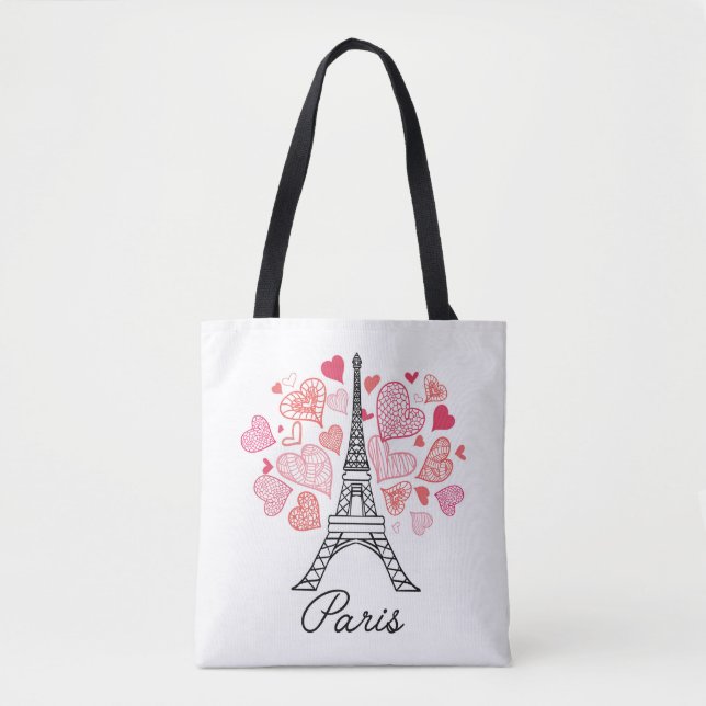 Bolso De Tela Amor de París, Francia (Anverso)
