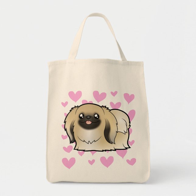 Bolso De Tela Amor de Pekinés (corte del espectáculo) (Frente)