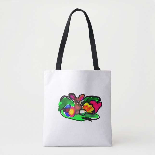 Bolso De Tela Amor de primavera de conejo (Anverso)