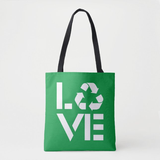 Bolso De Tela Amor de reciclaje (Anverso)