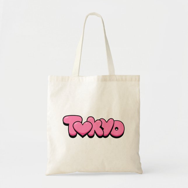 Bolso De Tela Amor de Tokio (Frente)