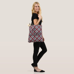 Bolso De Tela "Amor" de Tote negro/rojo controlado