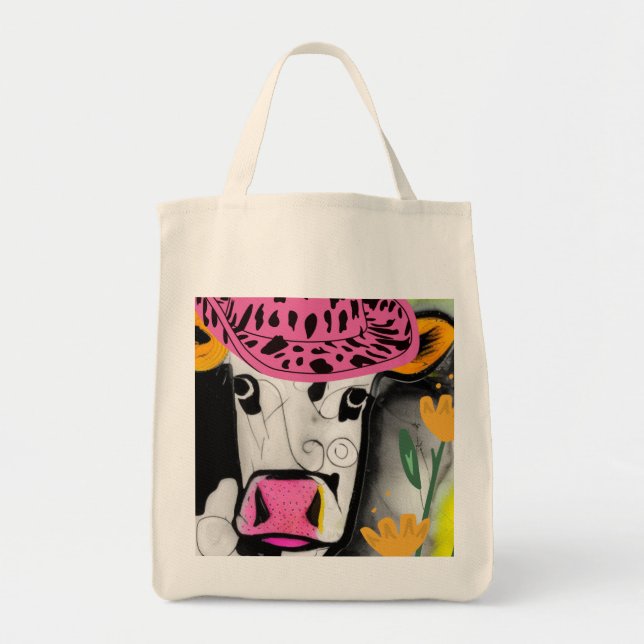 Bolso De Tela Amor de vaca (Frente)