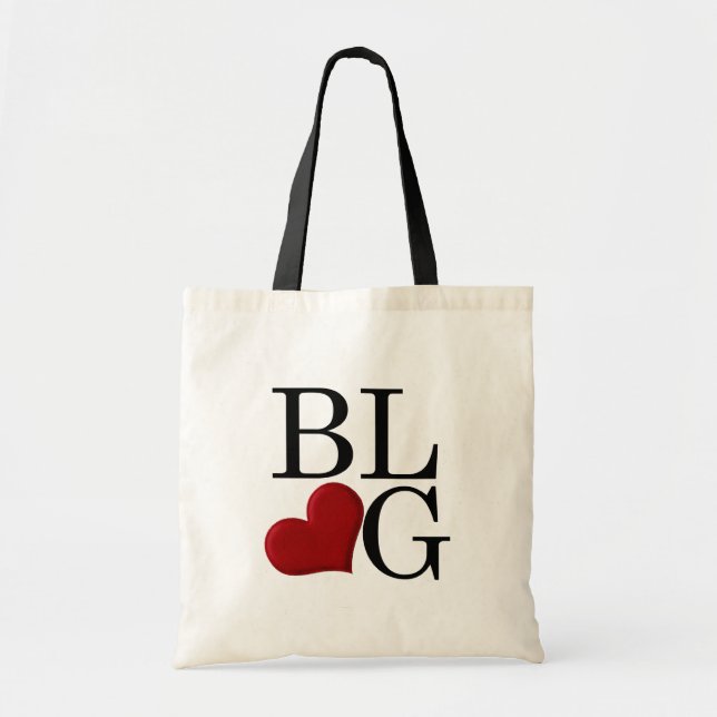 Bolso De Tela Amor del blog (Frente)