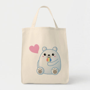 Bolso De Tela Amor del oso polar