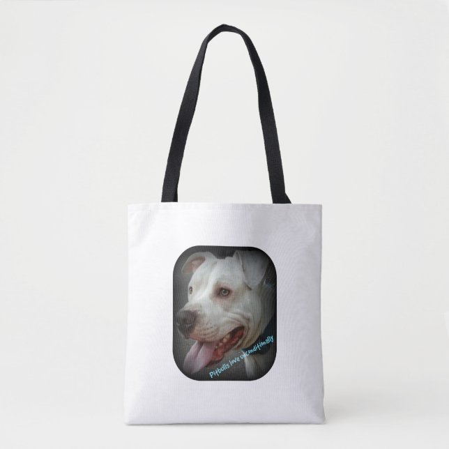 Bolso De Tela Amor del pitbull (Anverso)