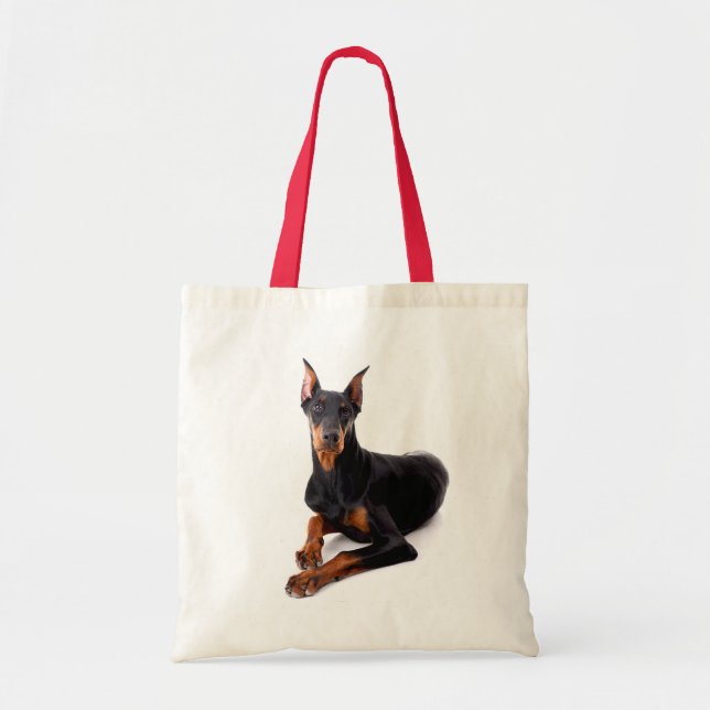 Bolso De Tela Amor Doberman Pinscher Puppy Dog Tog Bag (Frente)
