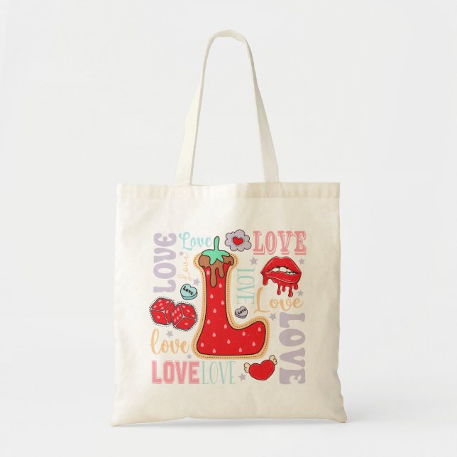 Bolso De Tela Amor el día de San Valentín (Frente)