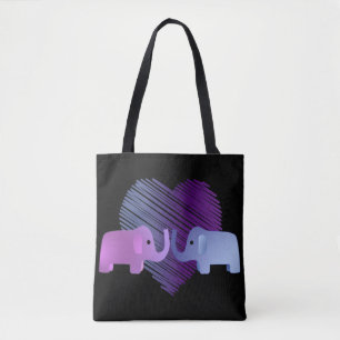 Bolso De Tela Amor elefante