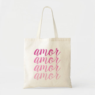 Bolso De Tela Amor en rosados