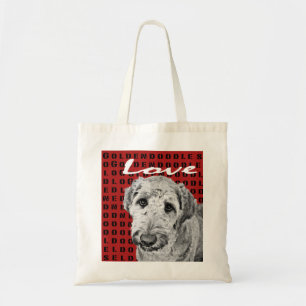 Bolso De Tela Amor Goldendoodles