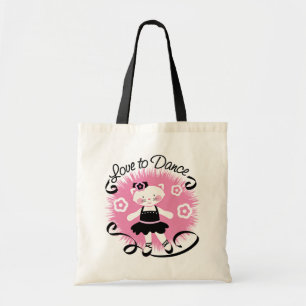 Bolso De Tela Amor para bailar el tote del ballet