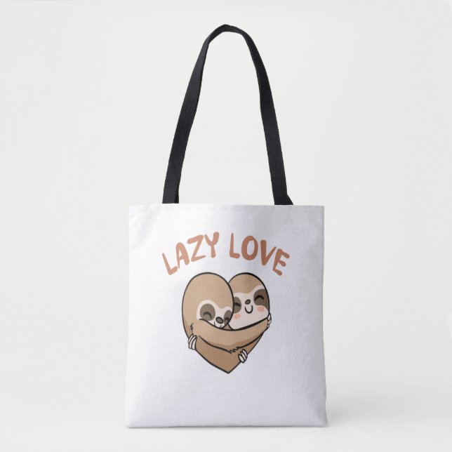 Bolso De Tela Amor perezoso (Anverso)