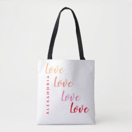 Bolso De Tela Amor personalizado moderno