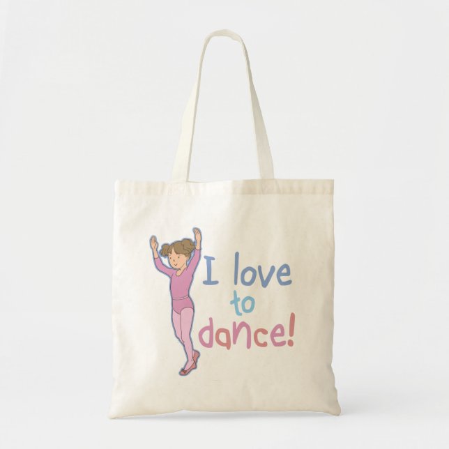 Bolso De Tela Amor Por Bailar Ballerina (Frente)