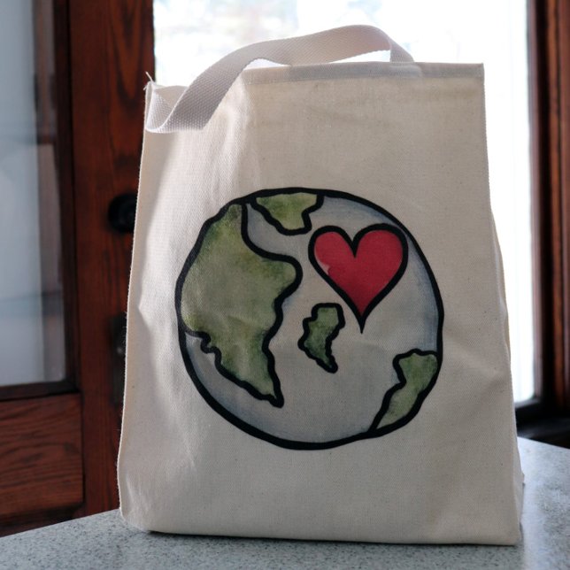 Bolso De Tela Amor por el Día de la Tierra (Subido por el creador)