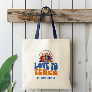 Bolso De Tela Amor por enseñar personalizado